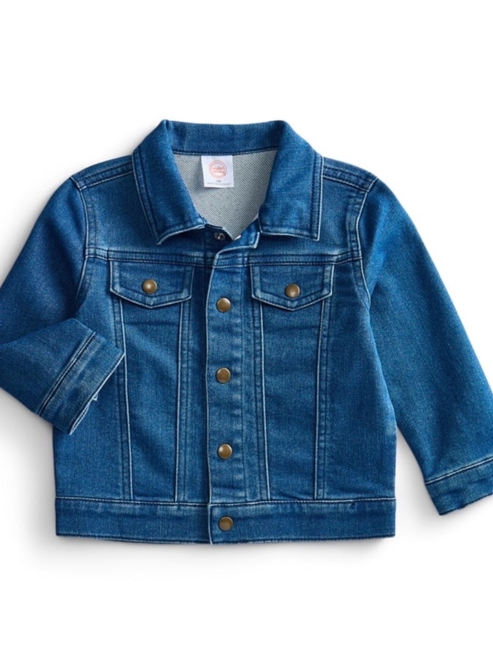 wonder nation Blue Denim Jean Jacket with Button Front